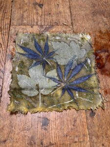 ontdek Titanium oxalaat bij ecoprint en natuurlijk verven | Warme kleuren op wol en zijde en katoen 