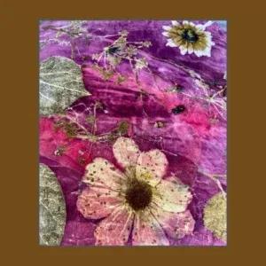 bloemen printen op hertenleer