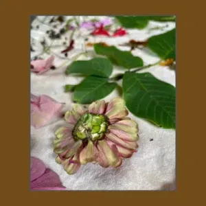 bloemen printen op hertenleer