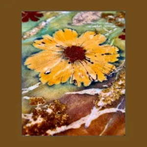 bloemen printen op hertenleer