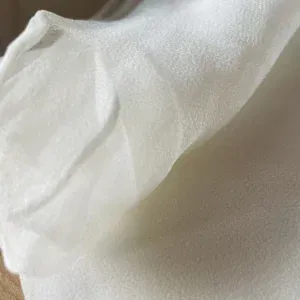 chiffon zijde sjaal, ecoprint en vilten