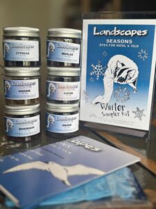 LANDSCAPES SAMPLE KIT WINTER  
Textielverf voor zijde en wol