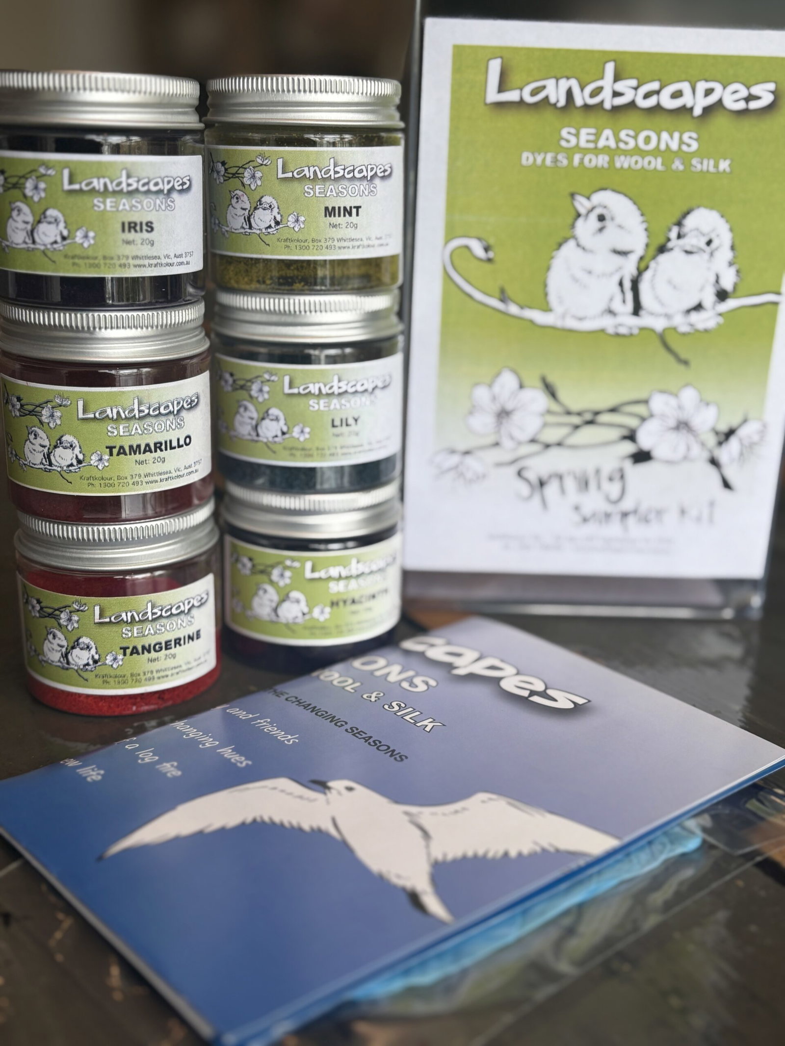 LANDSCAPES SAMPLE KIT LENTE Voor zijde en wol verven