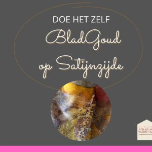 Alternative view of Ecoprint 'Bladgoud op Satijnzijde' Nederlands