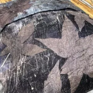 bladeren ecoprinten op wol