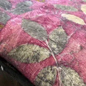 vilten en ecoprinten op wol