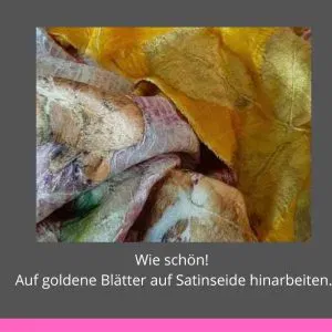 Ecoprint auf Satinseide – DIY-Set