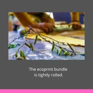 Ecoprint on Silk – Leaf Gold on Satin Silk DIY Kit