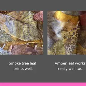 Ecoprint on Silk – Leaf Gold on Satin Silk DIY Kit