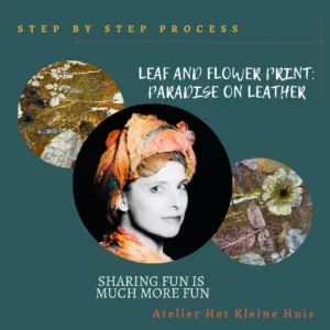 Ecoprint on leather, compleet doe-het-zelf pakket e-boek en materialen