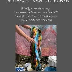 verven in de magnetron met katoenverf 