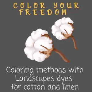 E-book 'Color Your Freedom textielverven met landscapes verf voor katoen 🟡 VERVEN IN DE VERFKETEL  🔴  MAGNETRON VERVEN  🟢 TIE-DYE TECHNIEKEN  🔵 IJSVERVEN  🟣 SCHILDEREN MET PIGMENTEN  🌈 En eindeloos KLEUREN MENGEN