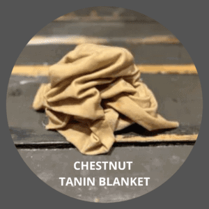 Kastanne tanninelaken. Voor natuurlijk verven en ecoprint.