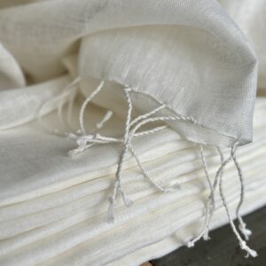 Handgeweven 100% linnen sjaal. Voor ecoprint en natuurlijk verven.