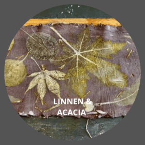Ecoprint met Acacia tannine extract. 