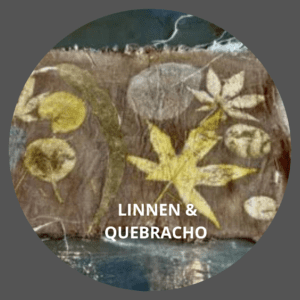 Ecoprint met quebracho tannine extract. 