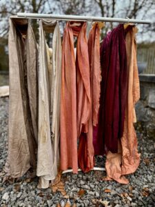 kleurlakens van tannine extracten voor het ecoprinten