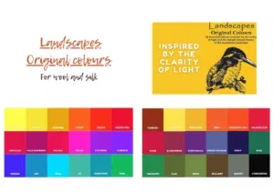 Landscapes verf voor zijde en wol | kleuren en toepassingen