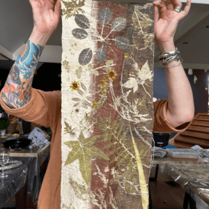 Ecoprint op linnen en zijde | Retreat in de Franse Dordogne