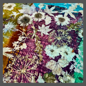 Volg een workshop ecoprint op leer. Ontdek hoe je kan ecoprinten met bladeren, bloemen en natuurlijke kleurstoffen op leer.