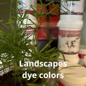 landscapes verf voor zijde, wol en katoen