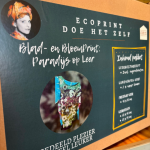 ecoprint op leer. doe het zelf pakket
