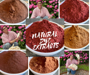 Natuurlijke extracten voor ecoprint en natuurlijk verven